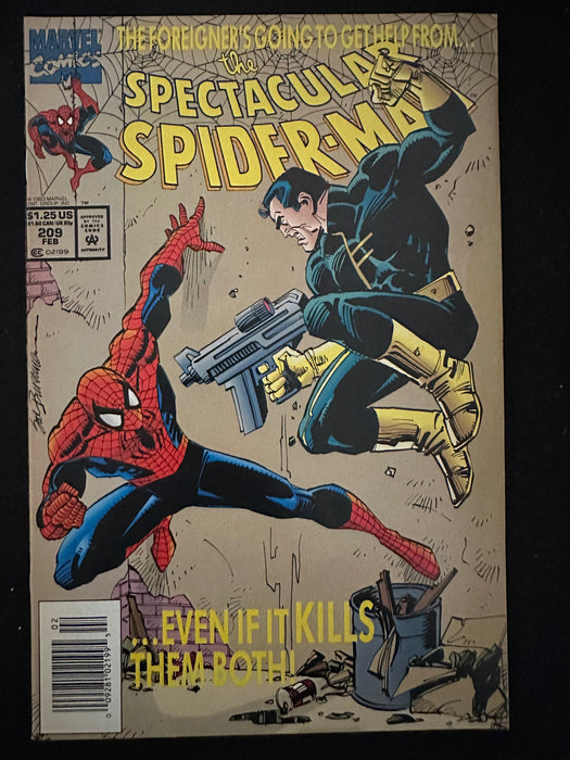 Spectacular Spider-Man #209  Newsstand NM (9.4)