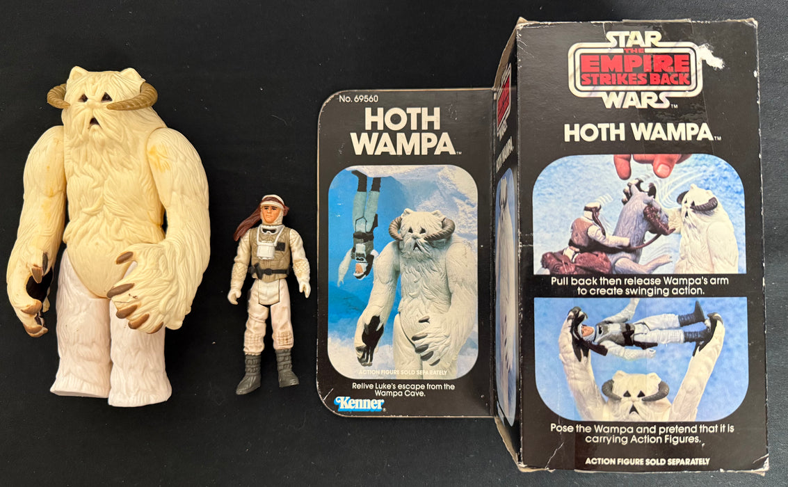 Kenner Star Wars ESB Hoth Wompa with Box and Luke Skywalker