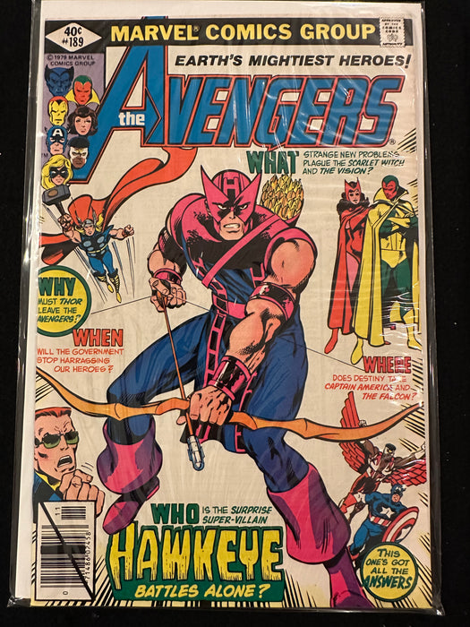 Avengers #186-190 (5 Issues) Mordred the Mystic