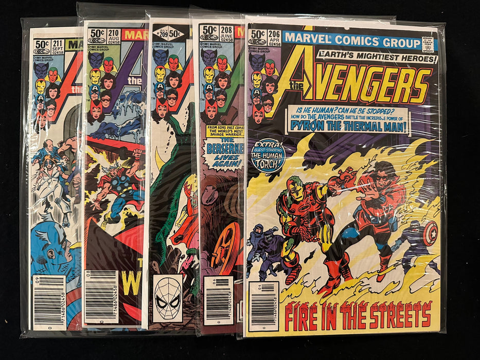 Avengers #206,208-230 (24 Issues)