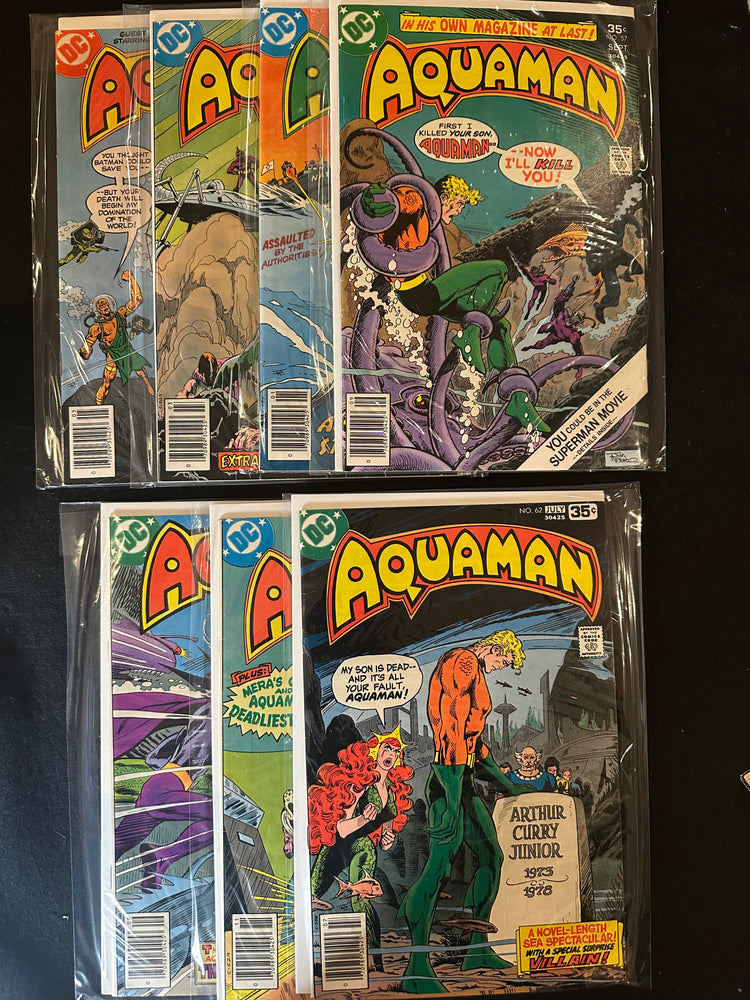 Aquaman #57, 58-63 (1977) 6 Issues Black Manta, Origin Retold