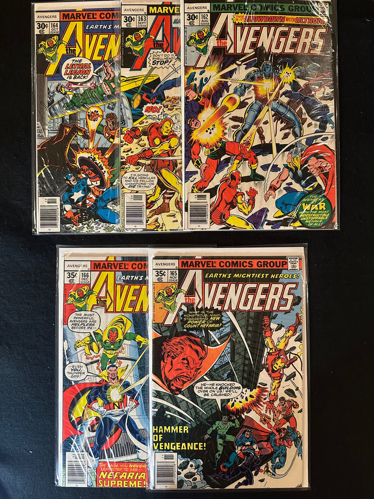Avengers #162-166 (5 Issues) Byrne art, Jocasta
