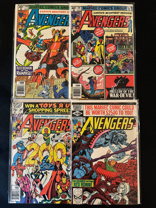 Avengers #197-200 (4 issues) Ms. Marvel Leaves