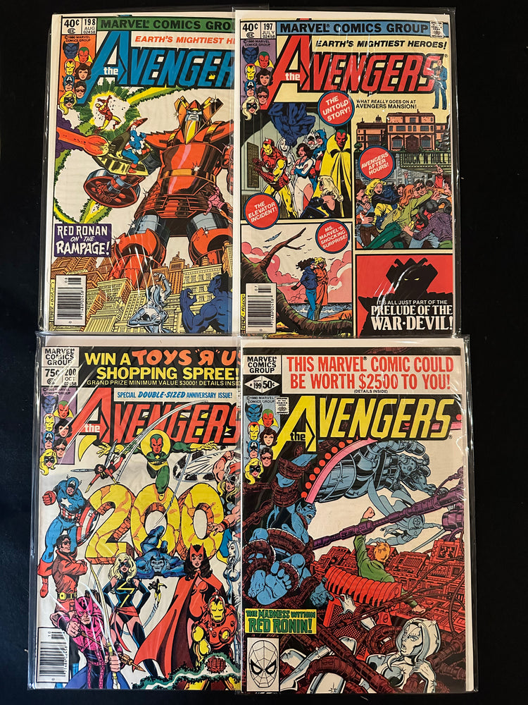 Avengers #197-200 (4 issues) Ms. Marvel Leaves