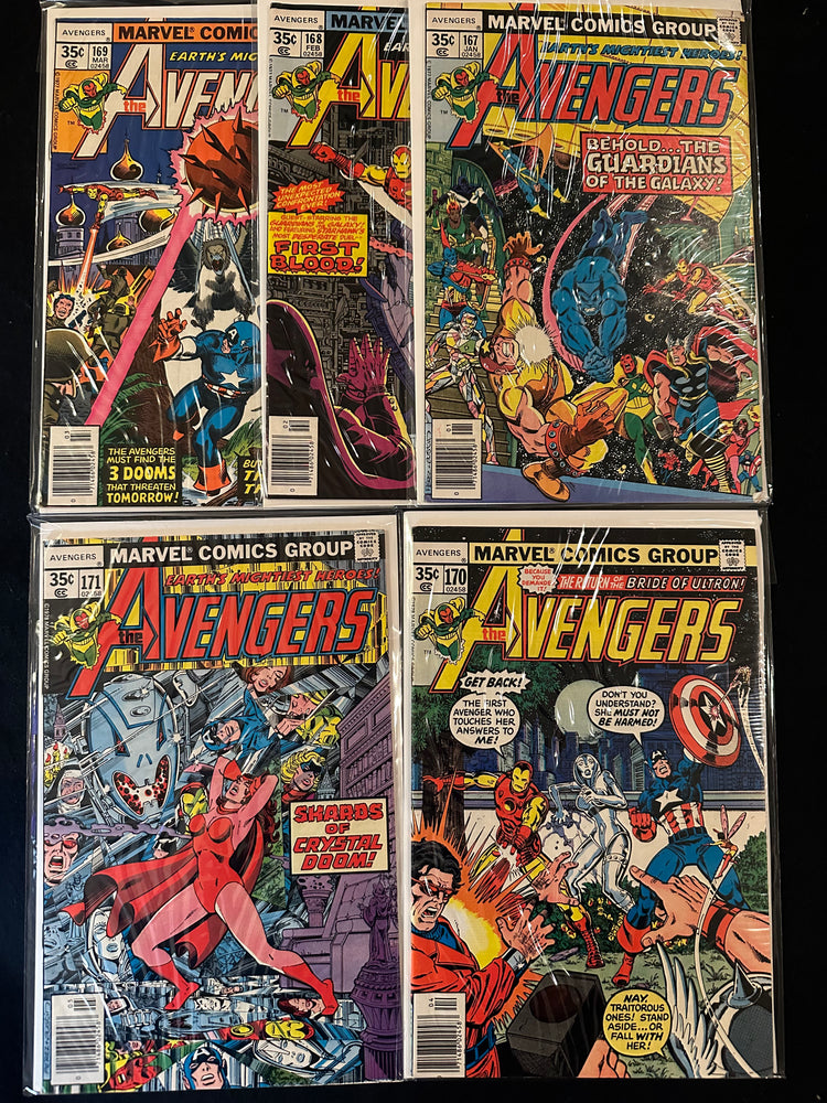Avengers #167-171 (5 Issues) Guardians of the Galaxy