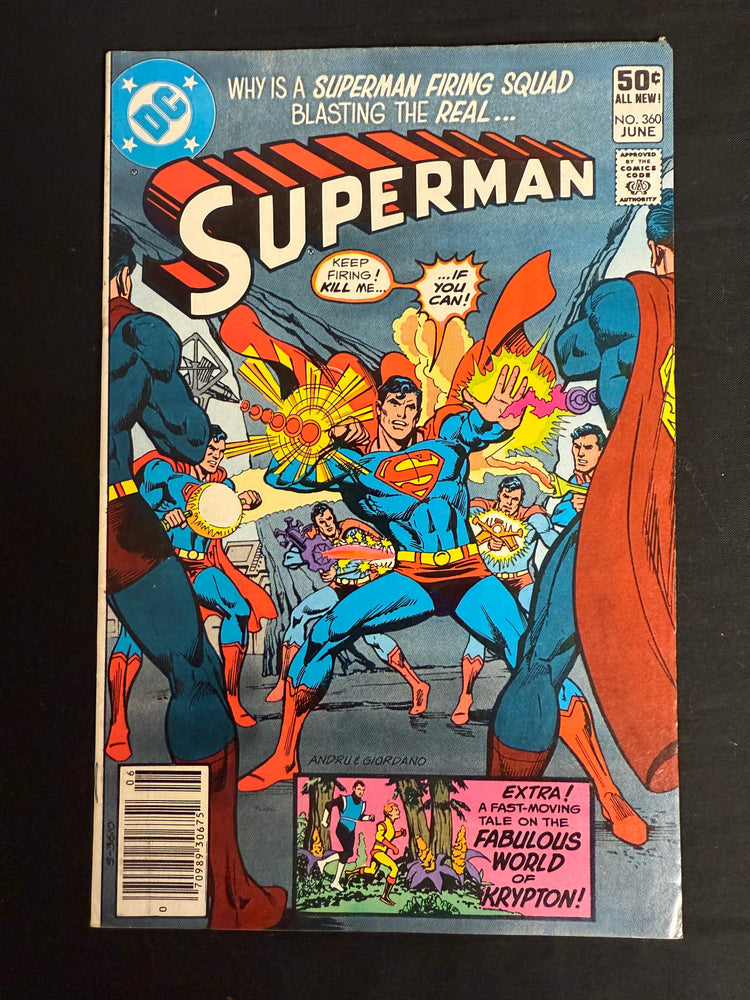 Superman #360  Newsstand VF- (7.5)