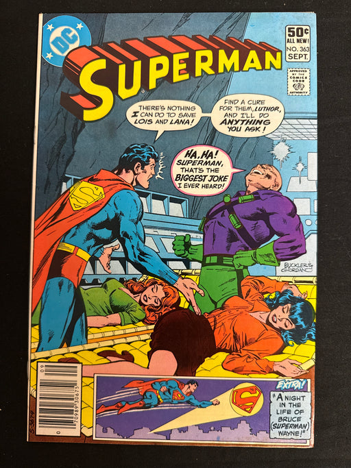 Superman #363  Newsstand VolFN (6.0)