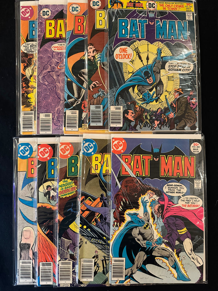 Batman #280-289 (10 Issues)