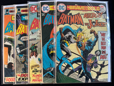 Brave and the Bold #118-122 (5 Issues) Batman Joker Swamp Thing