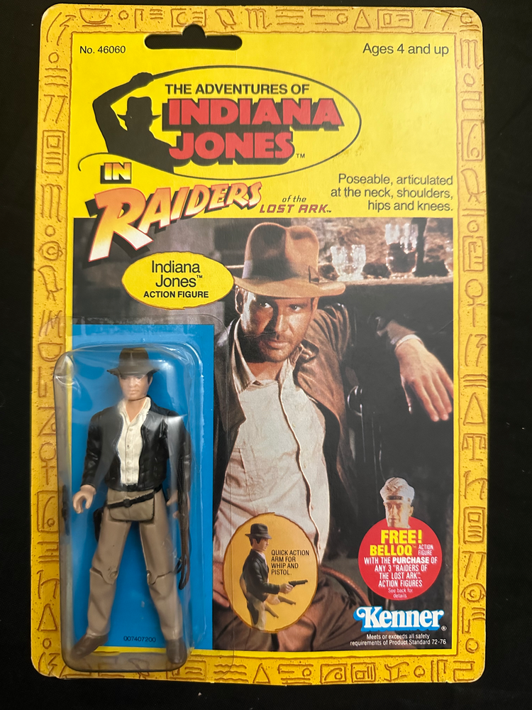 Kenner Raiders of the Lost Ark Indiana Jones 4-Back