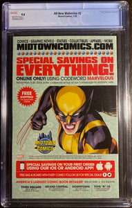 All-New Wolverine #  2 CGC 9.8