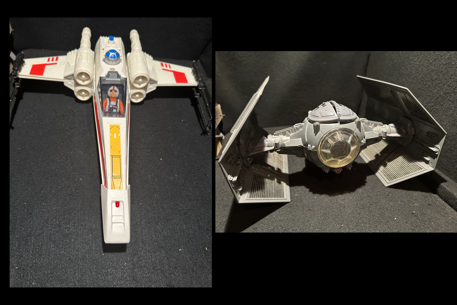 X-Wing Fighter & Darth Vader Tie Fighter