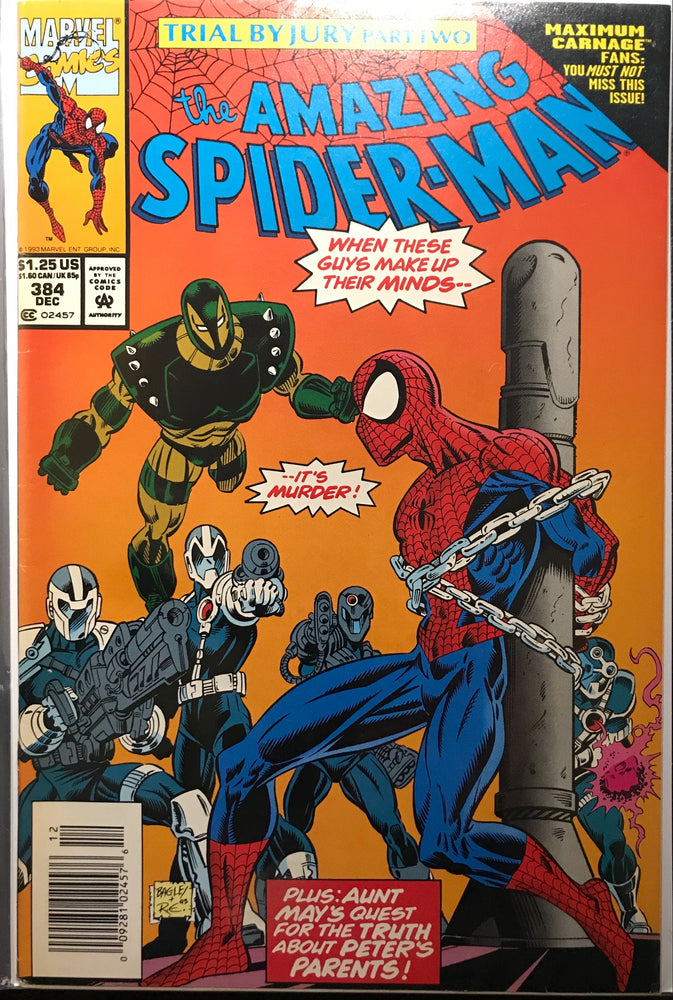 Amazing Spider-Man #384  Newsstand GD/VG (3.0)
