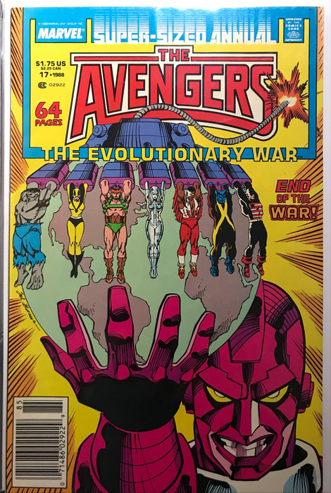 Avengers Annual # 17 Newsstand VF- (7.5)
