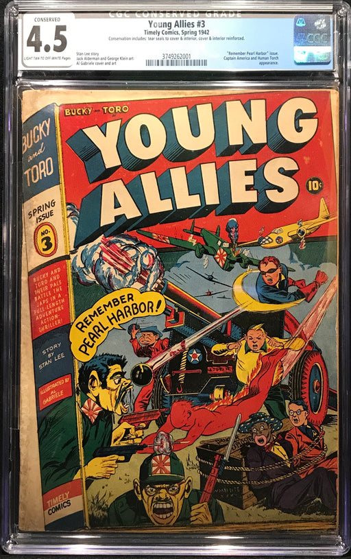 Young Allies #  3  CGC 4.5