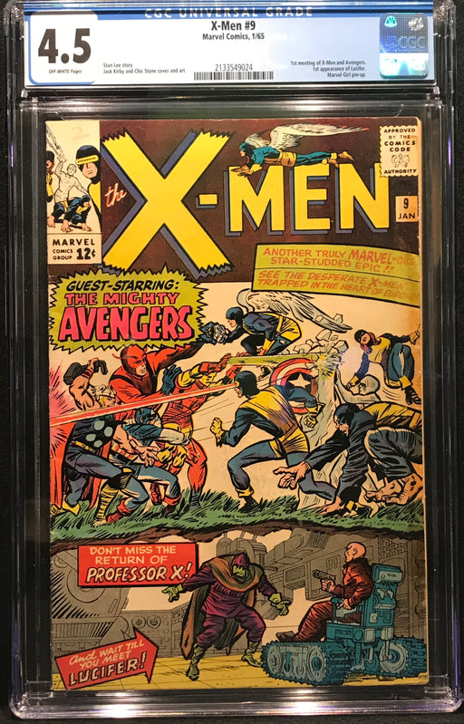 X-Men #  9  CGC 4.5