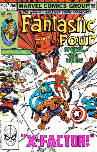 Fantastic Four #250  Newsstand VG+ (4.5)