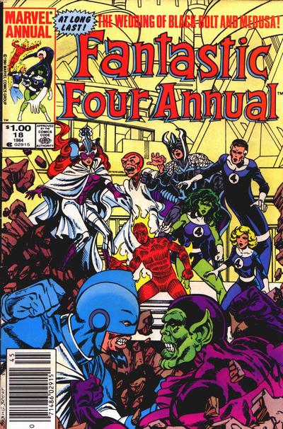 Fantastic Four Annual # 18 Newsstand VF- (7.5)