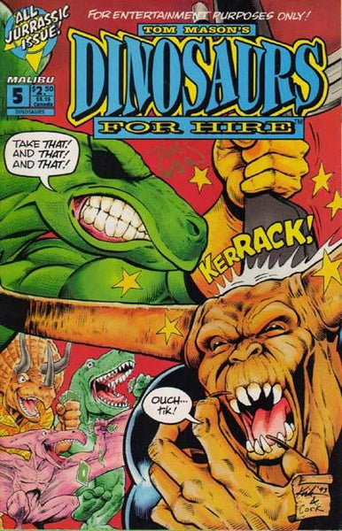 Malibu hotsell Comics Original Dinosaurs for Hire Issues 1-10 Lot