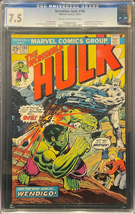 Incredible Hulk #180   CGC 7.5