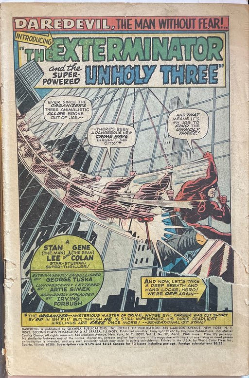 Coverless Comics: Daredevil # 39