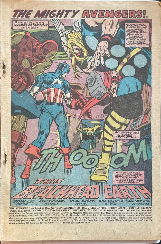 Coverless Comics: Avengers # 93