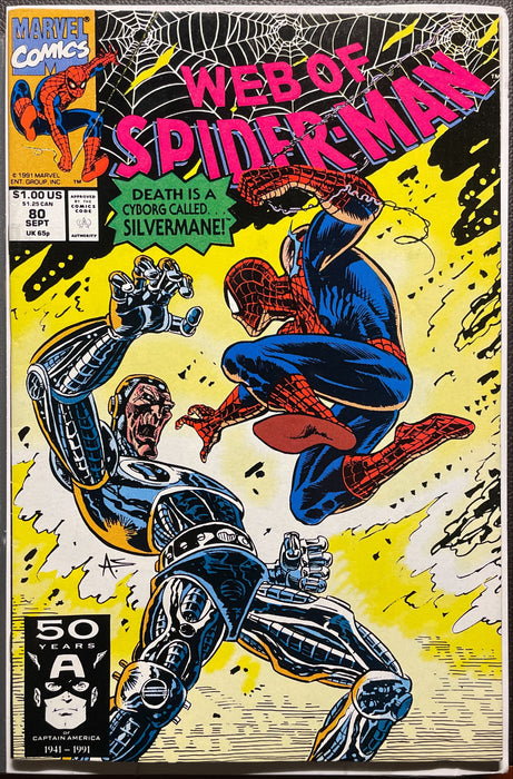 Web of Spider-Man # 80 VF- (7.5)