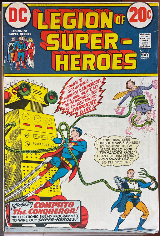 Legion of Super-Heroes #  3  VG+ (4.5)