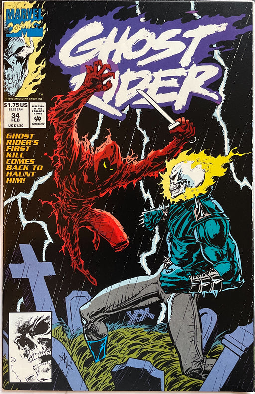 Ghost Rider # 34 Vol. 2 VF/NM (9.0)