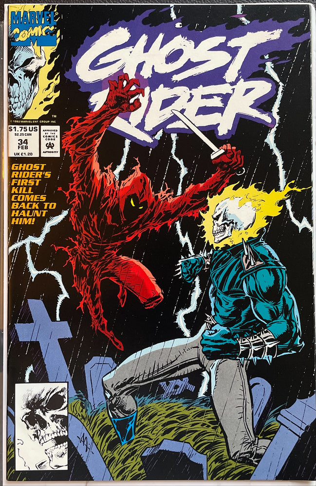Ghost Rider # 34 Vol. 2 NM (9.4)