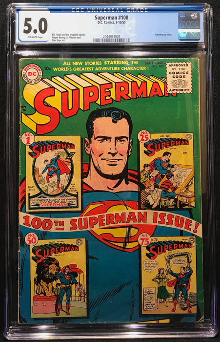 Superman #100   CGC 5.0