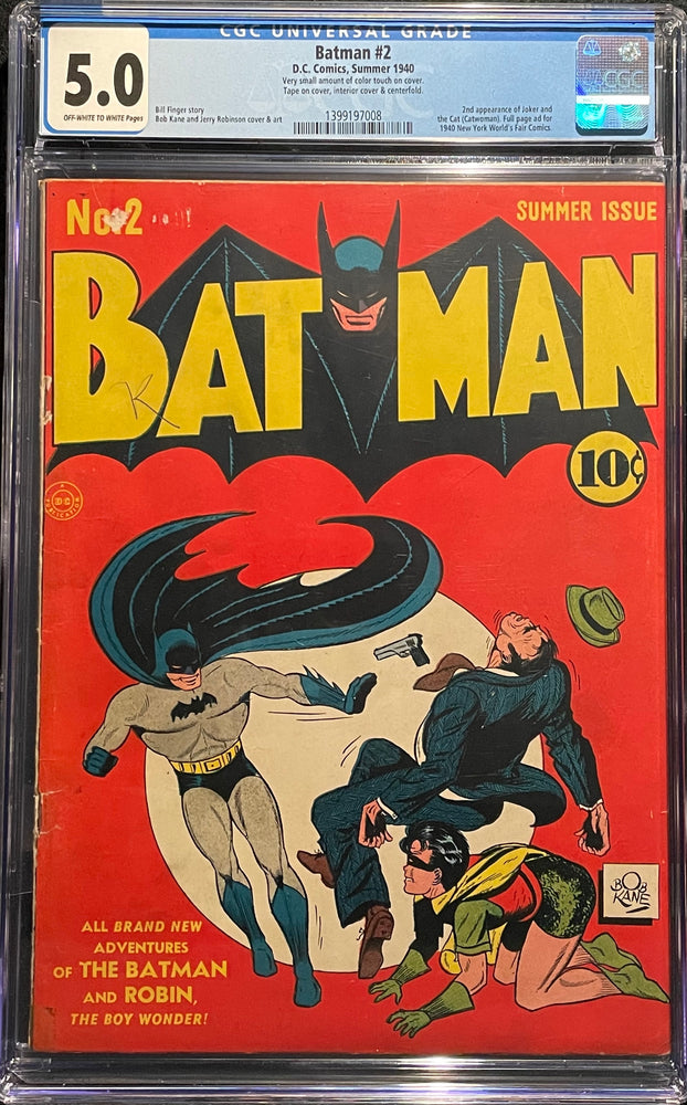 Batman #  2 CGC 5.0