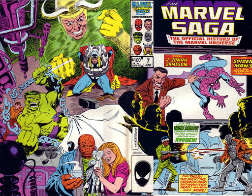 Marvel Saga the Official History of the Marvel Universe #  7 Newsstand FN/VF (7.0)