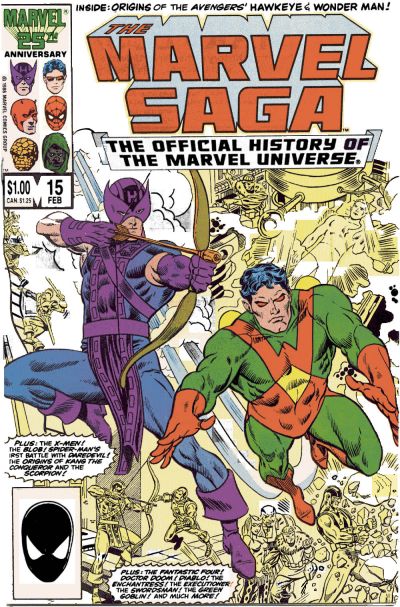 Marvel Saga the Official History of the Marvel Universe # 15 Newsstand VG (4.0)