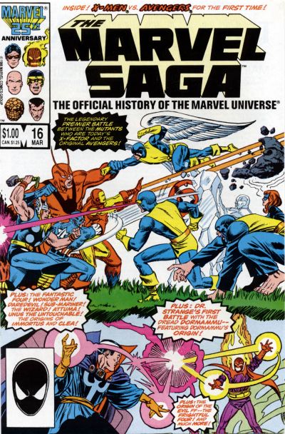 Marvel Saga the Official History of the Marvel Universe # 16 Newsstand FN/VF (7.0)