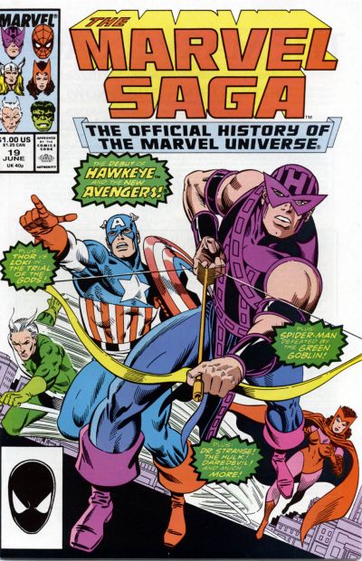 Marvel Saga the Official History of the Marvel Universe # 19  VF- (7.5)