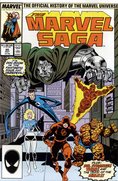 Marvel Saga the Official History of the Marvel Universe # 20  VF- (7.5)