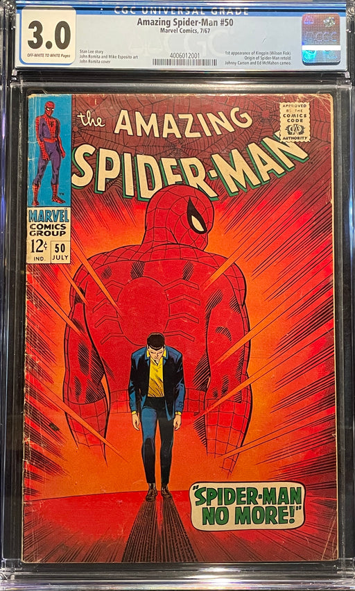 Amazing Spider-Man # 50 CGC 3.0