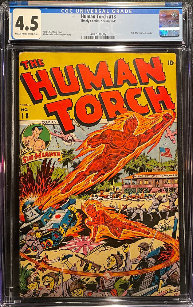 Human Torch # 18  CGC 4.5