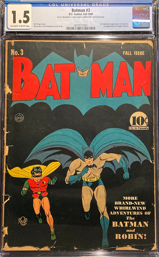 Batman #  3  CGC 1.5