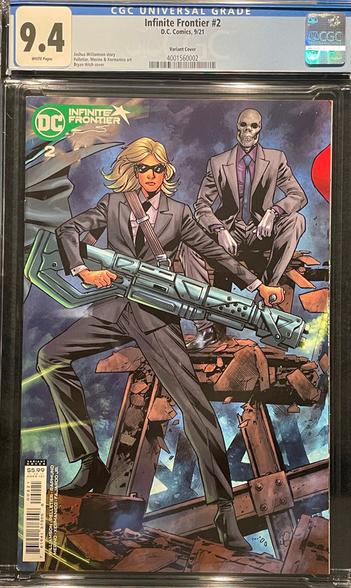Infinite Frontier #  2 Bryan Hitch Variant Cover CGC 9.4