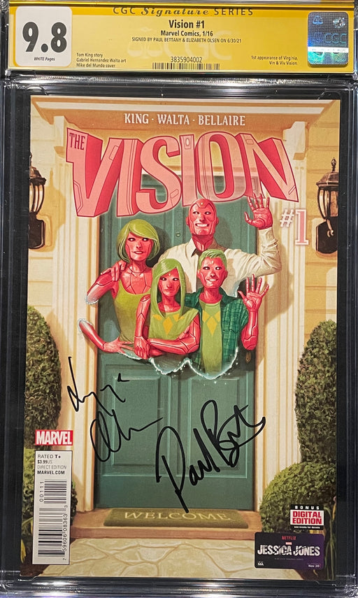 Vision #  1 Mike Del Mundo CGC 9.8 Signature