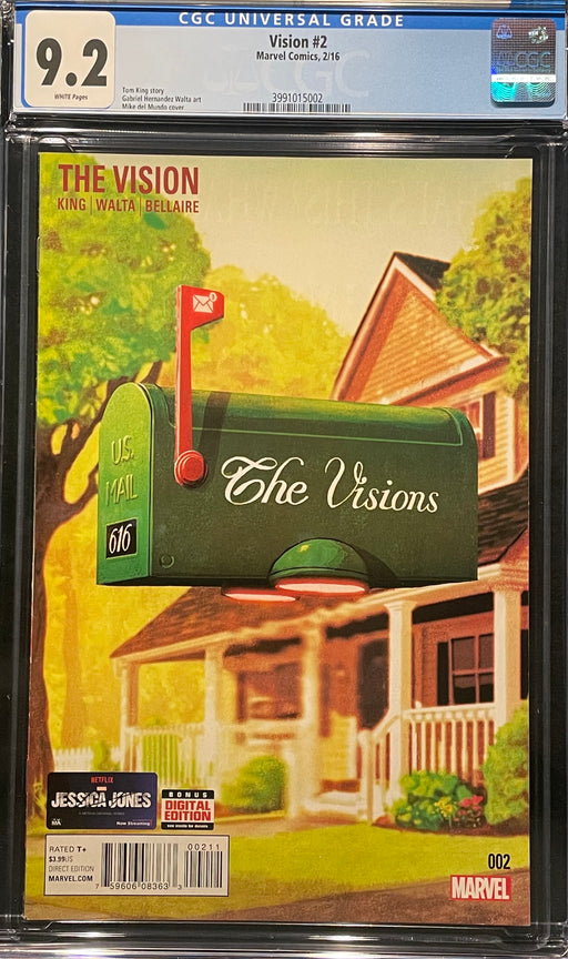 Vision #  2 Mike Del Mundo CGC 9.2