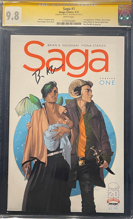 Saga #  1 1st Printing CGC 9.8 Signature