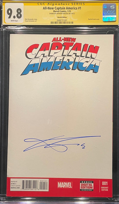 All-New Captain America #  1 Skottie Young Variant CGC 9.8 Signature