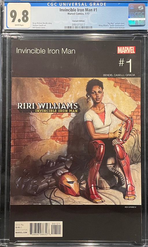 Invincible Iron Man #  1 Adi Granov Hip Hop Variant CGC 9.8