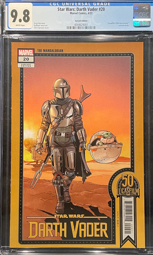 Star Wars: Darth Vader # 20 Sprouse Lucasfilm 50th Anniversary Variant CGC 9.8