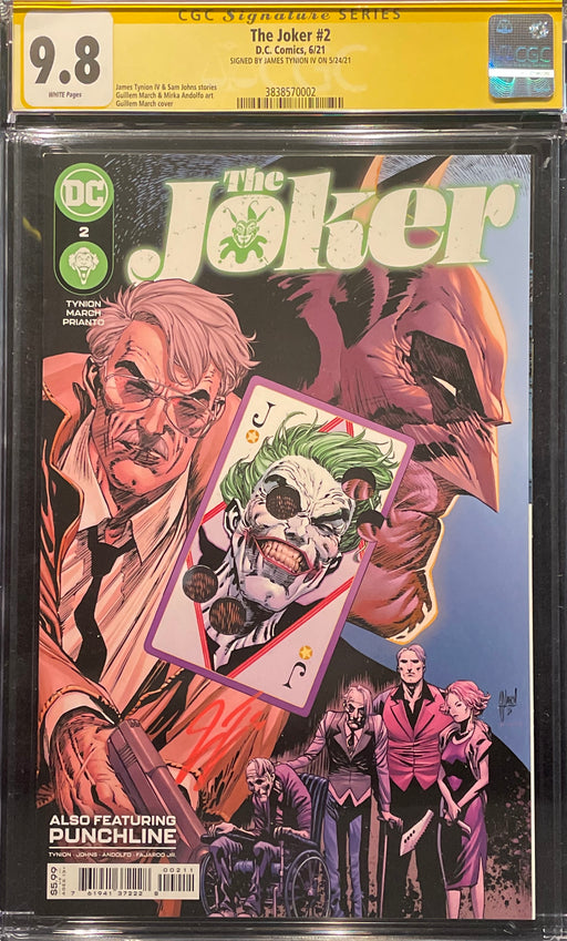 Joker #  2 Guillem March Cover CGC 9.8 Signature