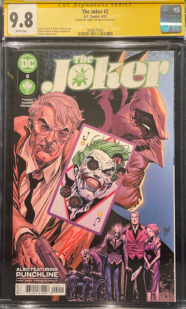 Joker #  2 Guillem March Cover CGC 9.8 Signature