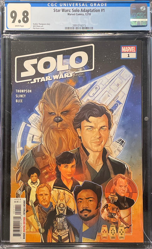 Star Wars: Solo Graphic Novel Adaption   CGC 9.8